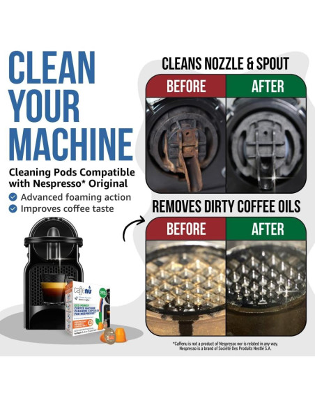 Cápsulas de limpieza Caffenu para Nespresso - 5 unidades