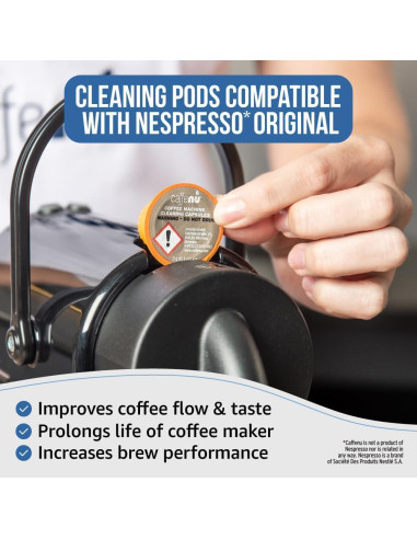 Cápsulas de limpieza Caffenu para Nespresso - 5 unidades