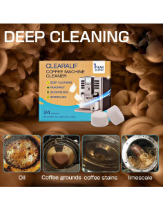 Limpiador de Cafeteras Tabletas Desincrustantes CLEARALIF 24 Unidades 2