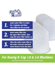 Paquete de Limpieza Rápida y Limpia para Cafeteras 4 Tazas + 2 Filtros 2