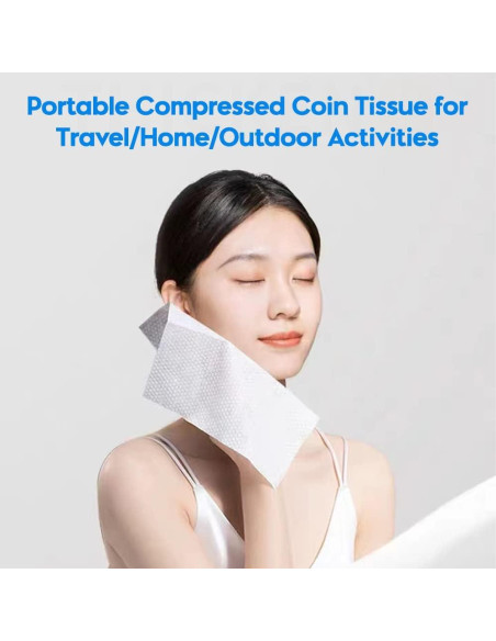 120 Toallas Comprimidas Desechables Herb Life - 22.1x22.9 cm