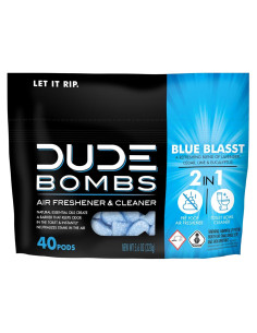 DUDE Bombas Eliminador de Olores Inodoro 40 Cápsulas Aroma Fresco