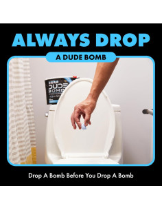 DUDE Bombas Eliminador de Olores Inodoro 40 Cápsulas Aroma Fresco 2