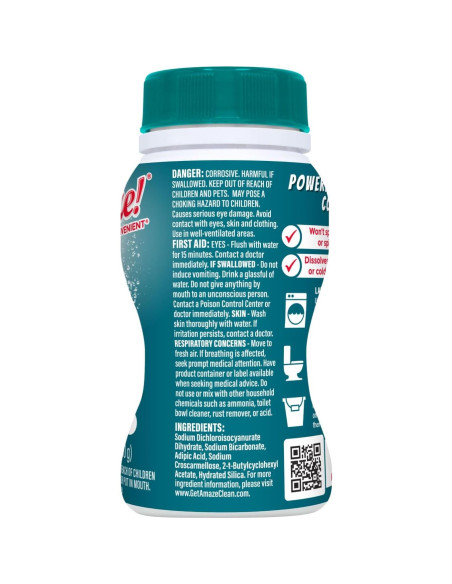 Tabletas de Blanqueador Ultra Concentradas AMAZE - 6 Botellas - Aroma Pradera - Limpieza Multisuperficie