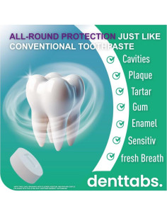 Tabletas Denttabs para Limpieza Dental 125 Unidades 2
