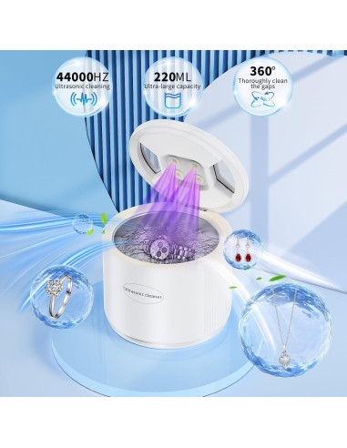 Limpiador Ultrasónico Marivok 220ml para Dentaduras y Alineadores