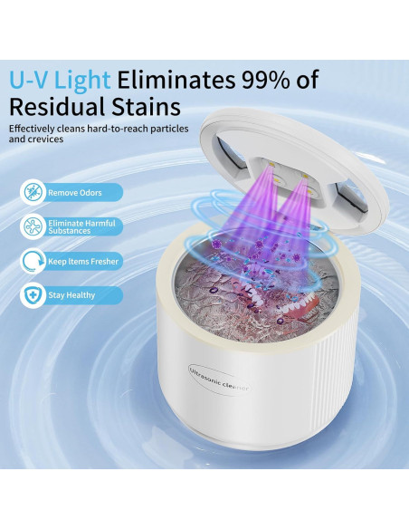 Limpiador Ultrasónico Marivok 220ml para Dentaduras y Alineadores Limpiador Ultrasónico Marivok 220ml para Dentaduras y Alineadores