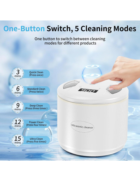 Limpiador Ultrasónico Marivok 220ml para Dentaduras y Alineadores Limpiador Ultrasónico Marivok 220ml para Dentaduras y Alineadores