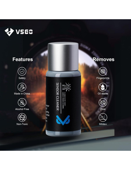 Kit de Limpieza de Cámara VSGO VS-S03E 12 Piezas para Sensor