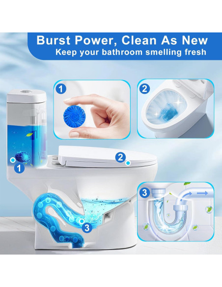 Pastillas Limpiadoras de Inodoro Msvvko 16 Paquetes 75 g