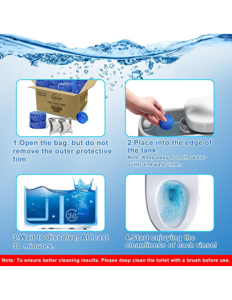 Pastillas Limpiadoras de Inodoro Msvvko 16 Paquetes 75 g