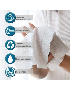 Toallas Comprimidas Muling 100 PCS en Lata - Algodón Ecológico 2