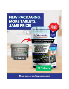 Tabletas Limpiadoras Dr Pooper para Tanques Sépticos 20 Unidades 2