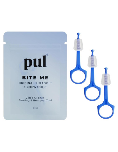 Herramienta 2-en-1 PUL para Alineadores - Paquete de 3 Azul