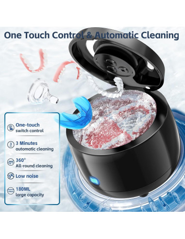 Limpiadora Ultrasónica UV Ackture para Dentaduras y Joyería 42kHz