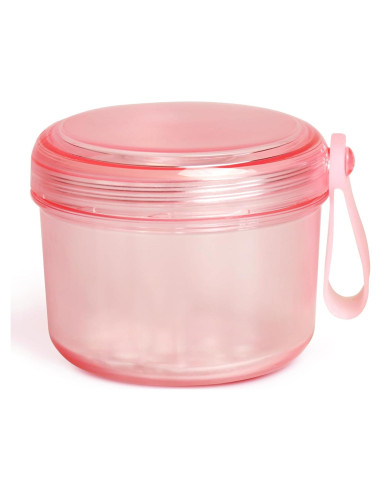 Caja de Baño para Dentaduras Uouovo Grande Rosa 9.5x10.4x7.8cm