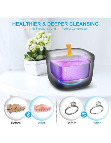 Limpiador Ultrasónico de Retenedores LukToMao 255mL 43kHz