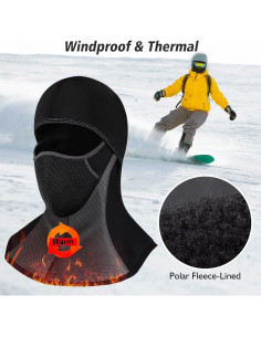 Balaclava Térmica ROTTO para Motocicleta y Ciclismo Unisex 2