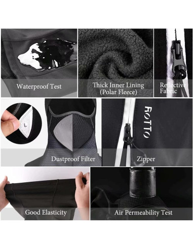 Balaclava Térmica ROTTO para Motocicleta y Ciclismo Unisex