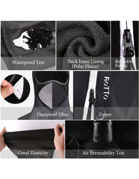 Balaclava Térmica ROTTO para Motocicleta y Ciclismo Unisex Balaclava Térmica ROTTO para Motocicleta y Ciclismo Unisex