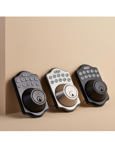 Cerradura Electrónica Amazon Basics Teclado Sin Llave Negra