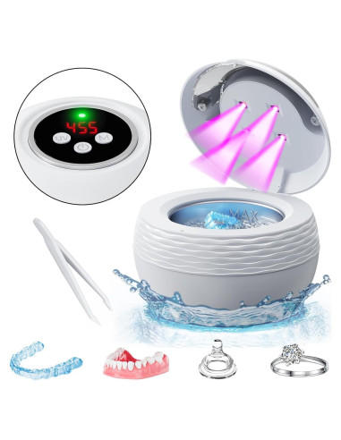 Limpiadora Ultrasónica Dental Portátil 200ML 45kHz - Blanco