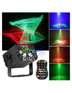 Luces de Fiesta DJ HUIZHOU DQ-R90L LED RGB Estroboscópico USB