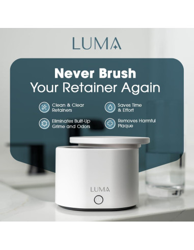 Limpiador Dental Ultrasónico Luma - 42kHz para Alineadores y Dentaduras