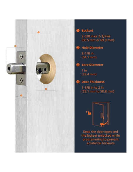 Cerradura Electrónica Amazon Basics Teclado Sin Llave Negra