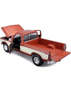 Maisto F150 Pick-up 1979 a Escala 1/18 Coleccionable Marrón 2