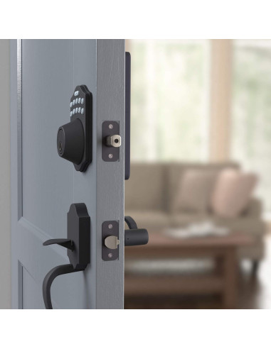 Cerradura Electrónica Amazon Basics Teclado Sin Llave Negra