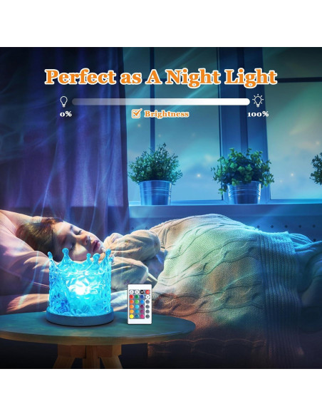 Paquete de 2 Lámparas de Olas ITEFDTUTNE RGB 16 Colores