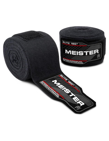 Envolturas de Mano Meister Elite 457cm Premium para Boxeo y MMA