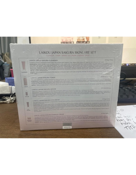 Kit de Cuidado de la Piel Sakura Fashion Base 7 Piezas Hidratante