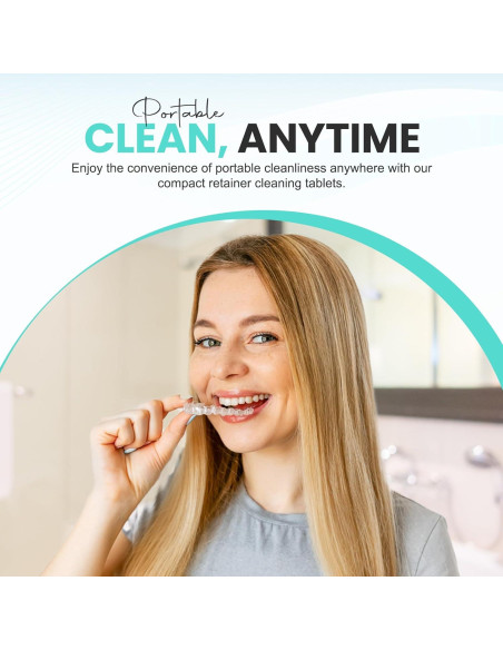 Tabletas Limpiadoras NuraClean para Retenedores y Dentaduras - 120 Unidades Tabletas Limpiadoras NuraClean para Retenedores y Dentaduras - 120 Unidades