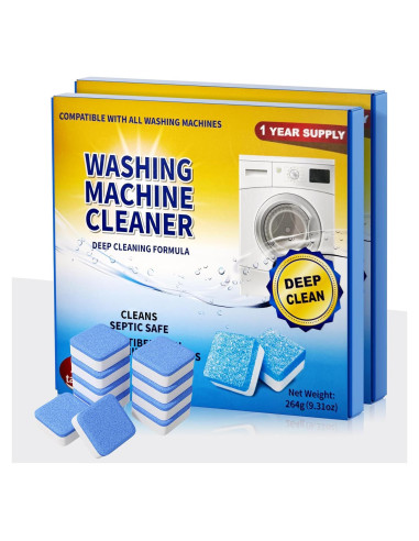 Limpiador de Lavadora GCW - Tabletas Desincrustantes 2 Unidades