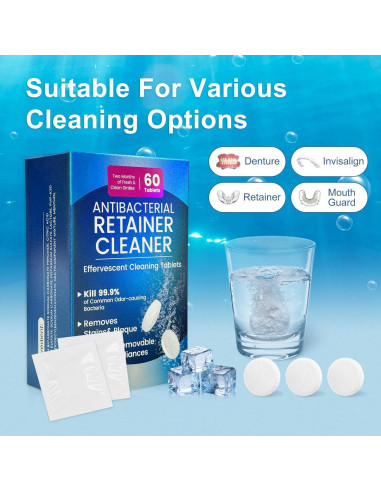 Tabletas Limpiadoras Ultrasónicas Bokai 60 Unidades 23mm