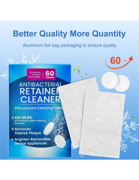 Tabletas Limpiadoras Ultrasónicas Bokai 60 Unidades 23mm