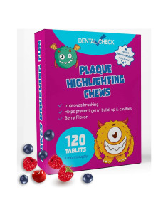 Tabletas Reveladoras de Placa Lingito - 120 Paquetes para Cuidado Oral