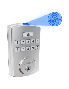 Cerradura Electrónica BRINKS con Huellas Dactilares y Teclado