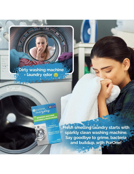Limpiador y Desodorante de Lavadora PurOne - 12 Tabletas Limpiador y Desodorante de Lavadora PurOne - 12 Tabletas