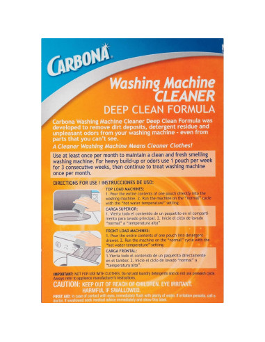 Limpiador de Lavadora Carbona 300g | Elimina Olores y Residuos