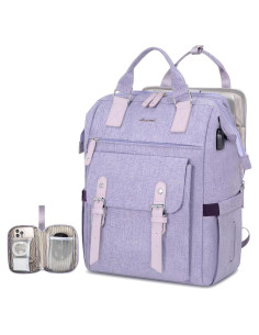 Mochila LoveVook para Laptop 17.3" Púrpura Resistente al Agua