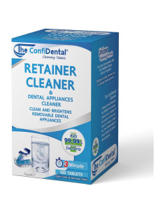 Tabletas de Limpieza ConfiDental 120 unidades - Limpieza de Aparatos Dentales