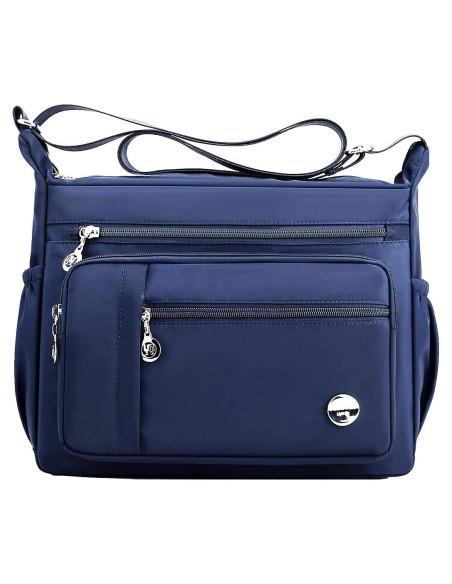 Bolso de Hombro MINTEGRA Azul Pequeño con Múltiples Bolsillos