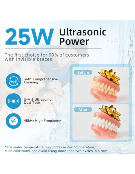 Limpiador Ultrasónico de Retenedores WBXWBX 200ml 45kHz Limpiador Ultrasónico de Retenedores WBXWBX 200ml 45kHz