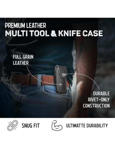 Funda de Cuero American Bench Craft para Multiherramientas Gerber