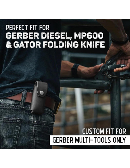 Funda de Cuero American Bench Craft para Multiherramientas Gerber