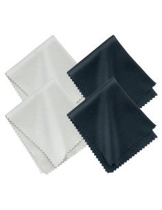 4 Paños de Microfibra para Limpiar Gafas Juxiamal 15x18cm