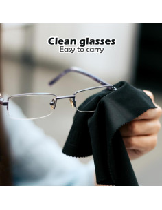 4 Paños de Microfibra para Limpiar Gafas Juxiamal 15x18cm 2